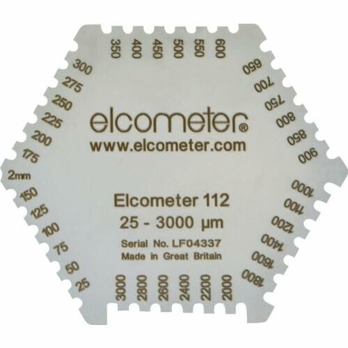 elcometer 六角形ウェットフィルム膜厚計 B112-1B