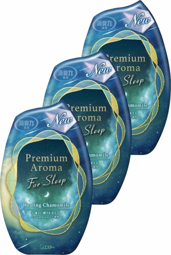 消臭力 プレミアムアロマ For Sleep (まとめ買い) 部屋用 置き型 ヒーリングカモミール 400mL×3個 お部..