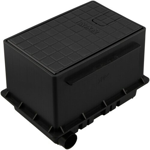 SANEI(サンエイ) 散水栓ボックスセット 散水栓付き 底板あり 黒 R81-92S-D