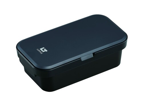 アスベル 弁当箱 ランタス WS-800C 幅21.1cm×奥行11.6cm×高さ6.8cm バッグ付 ブラック