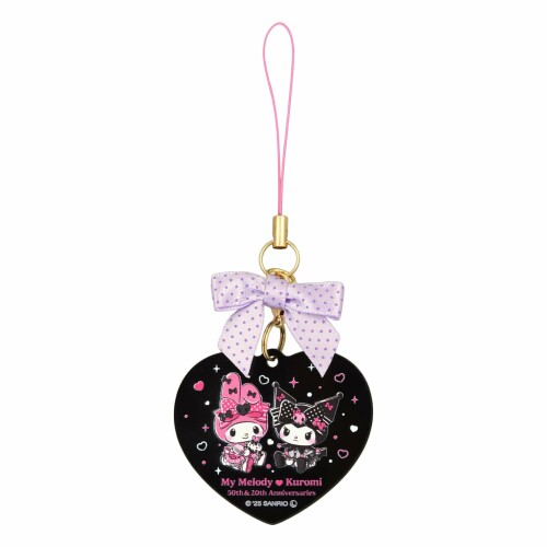 (グルマンディーズ) マイメロディ＆クロミ ピンクブラックパーティ モバイルアクリルストラップ マイメロディ＆クロミ SANG-494MU