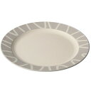 割れにくい パスタ皿 プレート 約24cm M amu dish 食洗機 電子レンジ対応 グレー 23-461709