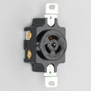 アメリカン電機 引掛形 埋込コンセント 黒 接地形3P250V