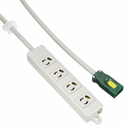 パナソニック(Panasonic) ハーネス用OAタップ4個口 接地2P抜け止め形 グレー WFA6634HG