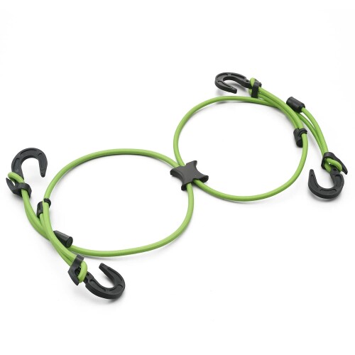 デイトナ(Daytona) バイク用 荷台 ゴムひも 長さ調整式 ストレッチ コード&フック エックスタイプ(1m×2..