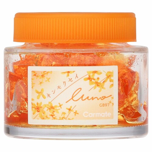 カーメイト(Carmate) 車用 芳香剤 LUNO ルーノ ゲル キンモクセイ 優しさに包まれる、 金木犀 の香り 置き型 固形タイプ G897