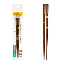 EDISONmama(エジソンママ) 天然木のお箸 16.5cm 左右兼用 ダークブラウン 授乳・食事用品 食器・テーブルウェア 指サポート付 指ガイドライン 先端すべり止め 小さな食材もつかみやすい 六
