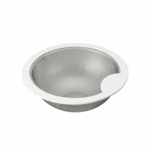 Belca(ベルカ) 日本製 水洗いだけで落ちる 排水口 ゴミ受け ベラスコート 球形 浅型ゴミカゴ 145タイプ 直径14.3×高さ5.1cm ホワイト セラ...