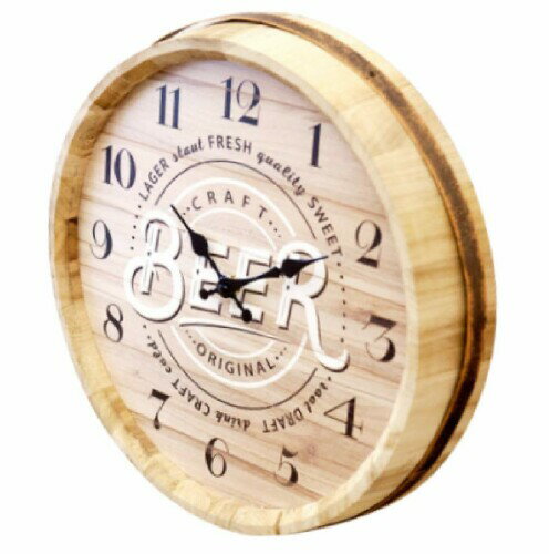 バレルトップウォールクロック［BEER］