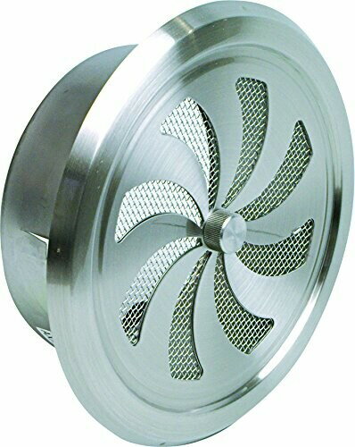 水上金属 ワールド SUS304ステンレス 丸型レジスター[ファイ]150mm アミ付(10メッシュ) H/L(ヘアーライ..