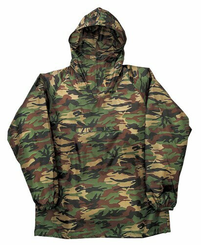 (カジメイク) 軽作業 汚れよけ 防風撥水 迷彩ヤッケ メンズ グリーン 3L