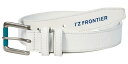 I'Z FRONTIER アイズフロンティア リミテッドフェイクレザーワンピンベルト ホワイト 90073 07 F