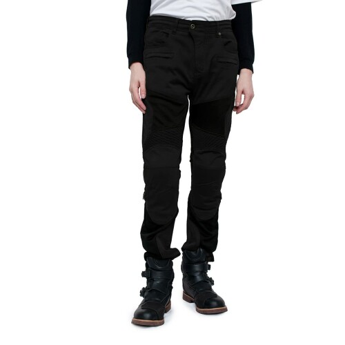 (KOMINE) バイク用 パンツ PK-755 ストレッチャブルプロテクトメッシュパンツ 07-755 メンズ Black XL