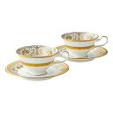 Noritake ノリタケ カップ & ソーサー ( ペアセット ) ( コーヒー ティー 兼用) 220cc ジョージアンパレス 2客 ボーンチャイナ P59...