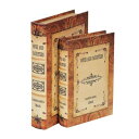 東洋石創 洋書風小物入れ BOOK BOX 表紙オープンタイプ 2個セット 28271