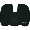 ボンフォーム(BONFORM) シートクッション ファイテンリュクス 立体ヒップ型 サイズ:450×350×65mm カラー:ブラック アクアチタン使用 低反発 疲労対策 5822-37BK