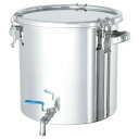 日東 ステンレスタンク ストレート密閉タンク(ボールバルブ付) 4L CTHV-18