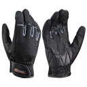 デイトナ(Daytona) バイク用 グローブ 春夏 手のひら本革(ヤギ革) スマホ対応 フルメッシュ スタンダードグローブ HBG-072 グレー XLサイズ 25839
