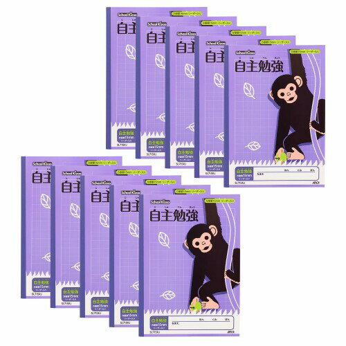 アピカ 学習帳 スクールキッズ 15mm方眼 自主勉強 B5 10冊 SL715RJ