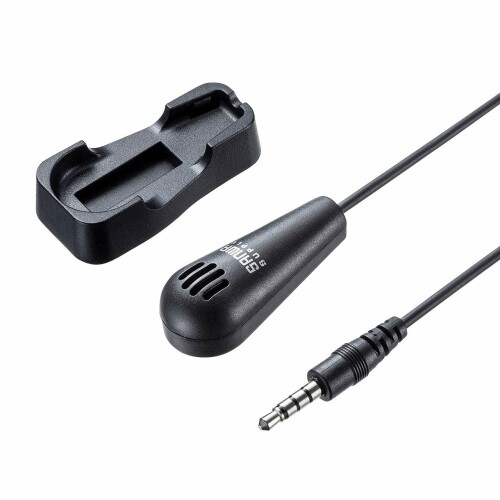 サンワサプライ クリップ付きPCマイク 無(全)指向性 3.5mm4極ミニプラグ接続 MM-MCF03BK サンワサプライ クリップ付きPCマイク 無(全)指向性 3.5mm4極ミニプラグ接続 MM-MCF03BK