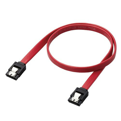 エレコム SATA ケーブル (ストレート-ストレート型) 50cm 6Gbps対応 狭い隙間での配線に適したフラットケーブル 長く使用する社内システムや設備での使用に最適 EU RoHS指令準拠 レッド ST6-05/ID 仕様の変更なく安定的に供給されるため、産業用機器への組み込みなどで安心して使える製品です。長く使用環境を一定に保つ必要がある社内システムや設備での使用に最適です。 最大6Gbps(理論値)に対応しています(1.5Gbpsや3Gbpsにも対応しています) 狭い隙間での配線に適したフラットケーブルを採用しています。 ラッチ付のコネクターと両端に搭載しています。(ラッチコネクターで固定するためには、機器側がラッチ対応コネクターが必要になります) 本製品に使用している内部配線材はUL Solutionsによりレコグナイズド・コンポーネントとして認証されています。また、ワイヤリングハーネスは、UL Solutionsのトレーサビリティ・プログラムで認証されています。 【仕様】 ■規格:SATA3.0準拠、UL規格(E527475、E527476、STYLE 20276) ■伝送速度:最大6Gbps ■コネクタ形状1:SATA 7pinメス(ストレートコネクター) ■コネクタ形状2:SATA 7pinメス(ストレートコネクター) ■ケーブル長:約0.5m ※コネクター部分を含む ■ケーブル太さ:幅約7.6mm×厚さ約2.2mm ■カラー:レッド ■パッケージ形態:環境配慮パッケージ(透明PE袋+型番ラベル) ■環境配慮事項:EU RoHS指令準拠(10物質) 【説明】 ■仕様の変更なく安定的に供給されるため、産業用機器への組み込みなどで安心して使える製品です。長く使用環境を一定に保つ必要がある社内システムや設備での使用に最適です。 ■最大6Gbps(理論値)に対応しています(1.5Gbpsや3Gbpsにも対応しています) ■狭い隙間での配線に適したフラットケーブルを採用しています。 ■ラッチ付のコネクターと両端に搭載しています。(ラッチコネクターで固定するためには、機器側がラッチ対応コネクターが必要になります) ■本製品に使用している内部配線材はUL Solutionsによりレコグナイズド ■コンポーネントとして認証されています。また、ワイヤリングハーネスは、UL Solutionsのトレーサビリティ ■プログラムで認証されています。 ※登録ファイル番号: E527475, 認証取得製品カテゴリー: AVLV2 [Appliance Wiring Material - Component] 及び、E527476, 認証取得製品カテゴリー: ZPFW2 [Wiring Harnesses - Component] ※当認証はケーブルの内部線材に対する認証であり、製品本体としての認証は取得しておりません。また当認証ではケーブルを他の製品に組み込んで使用されることを想定しておりません。 ■EUの「RoHS指令(電気 ■電子機器に対する特定有害物質の使用制限)」に準拠(10物質)しています。 ■自社環境認定基準を1つ以上満たし、『THINK ECOLOGY』マークを表示した製品です。 ■環境保全に取り組み、製品の包装容器が紙 ■ダンボール ■ポリ袋のみで構成されている製品です。 ■環境保全に取り組み、製品の包装容器におけるプラスチック重量を、社内基準製品より20%以上削減した製品です。 【商品に関するお問い合わせ】 エレコム総合インフォメーションセンター TEL. 0570-084-465 FAX. 0570-050-012 受付時間 / 10:00〜19:00　年中無休 チャットサポートも可能です。詳細は 8056.jpをご確認ください。 商品コード39077470920商品名エレコム SATA ケーブル (ストレート-ストレート型) 50cm 6Gbps対応 狭い隙間での配線に適したフラットケーブル 長く使用する社内システムや設備での使用に最適 EU RoHS指令準拠 レッド ST6-05/ID型番ST6-05/IDサイズ50cmカラーレッド※他モールでも併売しているため、タイミングによって在庫切れの可能性がございます。その際は、別途ご連絡させていただきます。※他モールでも併売しているため、タイミングによって在庫切れの可能性がございます。その際は、別途ご連絡させていただきます。