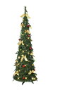 リブライト 東京ローソク ポップアップツリー ゴールドレッド 150cm クリスマスツリー 簡単 楽