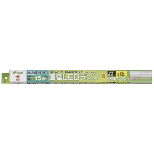 直管LEDランプ 15形相当 G13 昼白色 グロースターター器具専用 ダミースターター付_LDF15SS・N/6/8 06-..