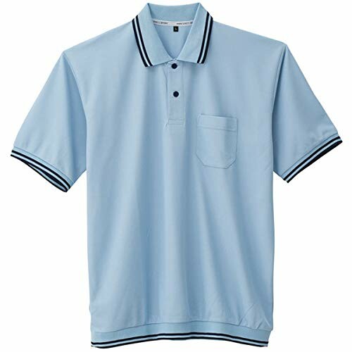 (コーコス信岡) A-187 裾ジャージ半袖ポロ サックス 4L