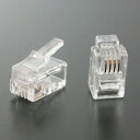 RJ12/11/9モジュラープラグ 4極4芯(4P4C) 10個入 受話器カールコード用 タローズ CRJ11-10P44|詳細画像
