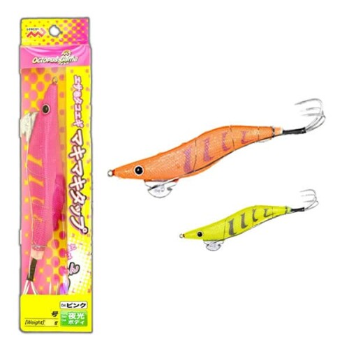 MARUSHINGYOGU(マルシン漁具) ドラゴン エサ巻タコエギ マキマキタップ 3.5号 (約28g) イエロー