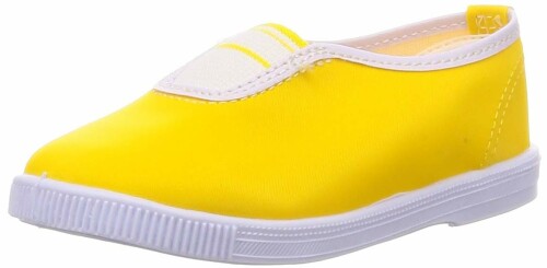 (ムーンスター) 日本製 上履き バレー アルファジェットラン キッズ キイロ 25.0 cm 2E