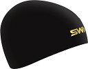 SWANS(スワンズ) 日本製 競泳用 スイムキャップ SA-10S BK ブラック シリコーンキャップ FINA承認モデル(4)
