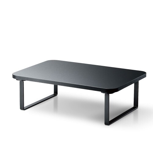 エレコム モニター台 モニタースタンド ディスプレイ 台 〜27インチディスプレイ 高さ12cm 耐荷重 10kg 幅38cm×奥行26cm ブラック PCA-DPSW3812BK