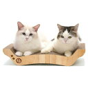 猫用 爪とぎ 猫壱 バリバリベッド M ライトブラウン