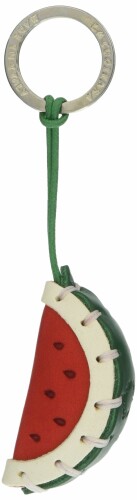 LA CUOIERIA(ラ・クオイエリア) キーホルダー ハンドメイド 本革 イタリア製 スイカ P341