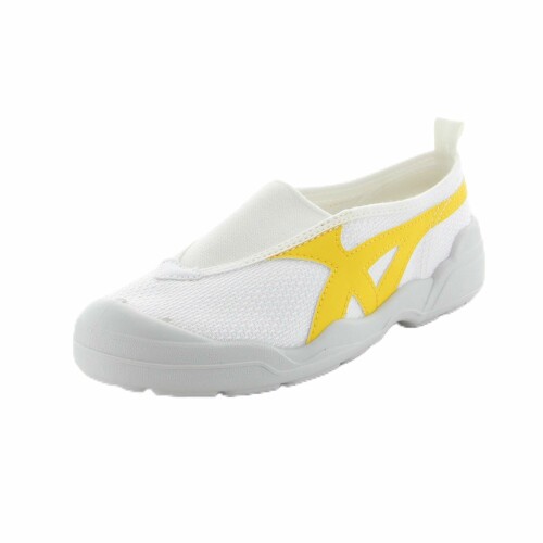 (ムーンスター) 上履き 日本製 三角ゴム 衝撃吸収 14cm~30cm 男子 女子 イエロー 22.5 cm 2E