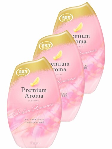 消臭力 プレミアムアロマ (まとめ買い) 部屋用 置き型 アーバンロマンス 400mL×3個 お部屋の消臭力 玄関 リビング 寝室 ルームフレグランス 消臭剤 消臭 芳香剤
