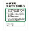 ユニット 作業主任者職務板 有機溶剤… 356-21A