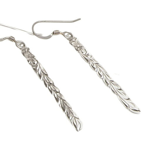 ハワイアンジュエリー ピアス イヤリング 14k ゴールド ハンドメイド 3mmゴールドプレートプルメリア カットアウトマイレリーフピアス レディース ゴールド