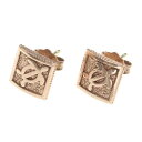 ハワイアンジュエリー ピアス イヤリング 14k ピンクゴールド レイズドホヌピアス メンズ レディース ゴールド