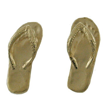 ハワイアンジュエリー ピアス イヤリング 14K ゴールド ビーチサンダルピアス レディース ゴールド ハワイ製 ビーサン