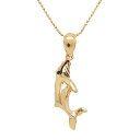 ハワイアンジュエリー ネックレス ペンダント トップ 14K ゴールド ホエールトップ メンズ レディース クジラ ハワイ製