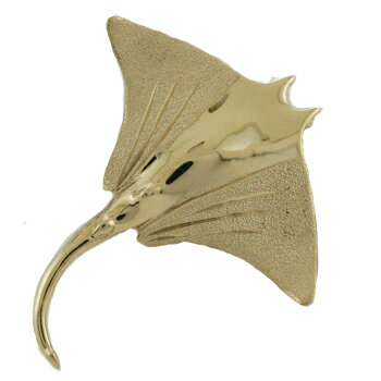 ハワイアンジュエリー ネックレス ペンダント トップ 14K ゴールド リアルマンタトップ メンズ レディース マンタ ハワイ製