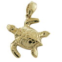 ハワイアンジュエリー ネックレス ペンダント トップ 14K ゴールド リアルホヌトップ2 メンズ レディース ホヌ 海亀 ハワイ製