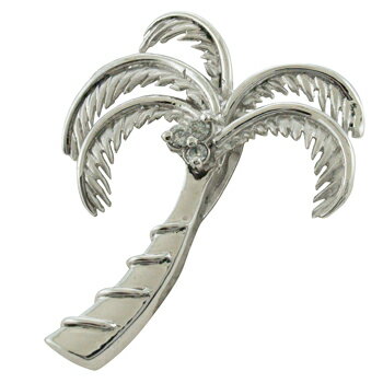 ハワイアンジュエリー ネックレス ペンダント トップ 14K ゴールド 3ダイヤモンドココナッツ パームツリートップ メンズ レディース ダイヤモンド ヤシの木...