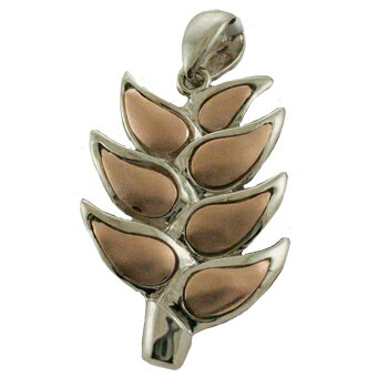 ハワイアンジュエリー ネックレス ペンダント トップ 14K ゴールド 2トーンヘリコニアトップ メンズ レディース ヘリコニア ハワイ製