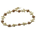 ハワイアンジュエリー ブレスレット 14k ゴールド 2トーンハイビスカスホヌブレスレット レディース ゴールド ハワイ製