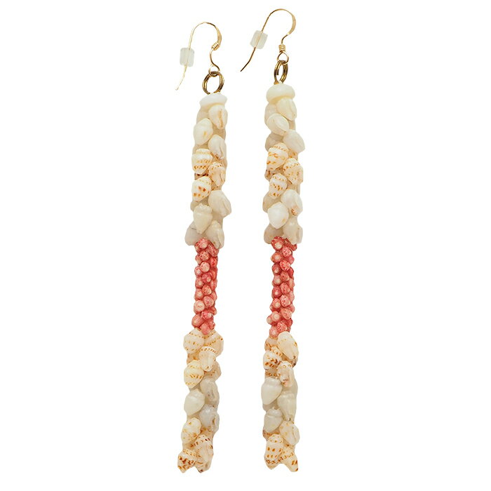 ニイハウシェル 本格 ニイハウシェルピアス ポエポエ フックタイプ モミ カヘレラニ