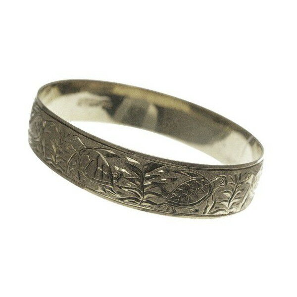 ハワイアンジュエリー バングル ブレスレット 本格 オーダーメイド シルバーバングル バレル 重厚な2.0mm厚 15mm 選べるデザインやスタイル メンズ レ...