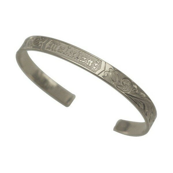 ハワイアンジュエリー バングル ブレスレット 本格 オーダーメイド シルバーバングル フラット しっかりした1.75mm厚 8mm 選べるデザインやスタイル メ...